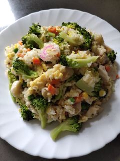 A picture of Broccoli Mix Fried Rice.