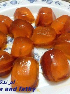 صورة لوصفة طريقة عمل مكعبات الجيلى بالخوخ 🍑🍑