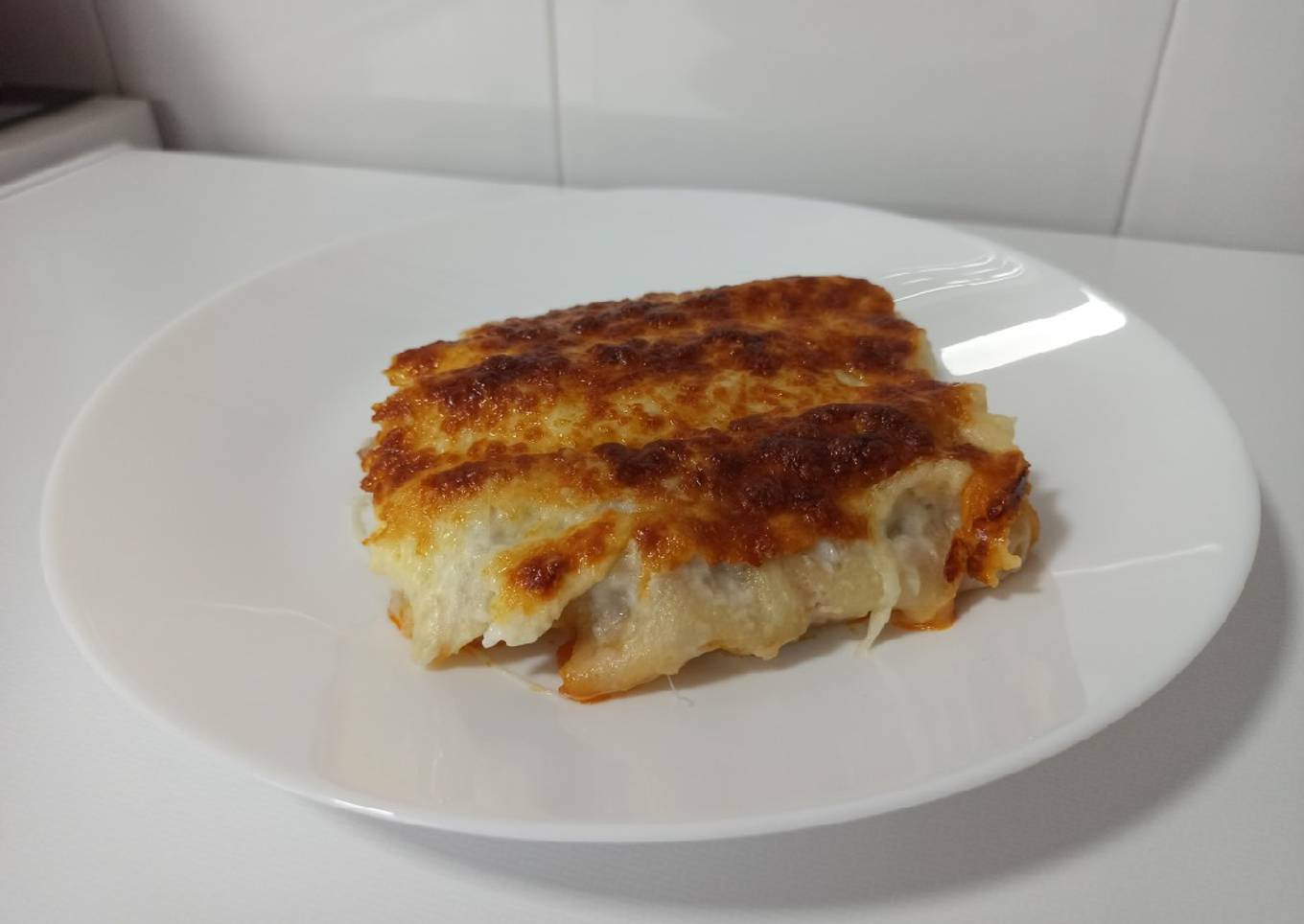 Canelones de carne picada