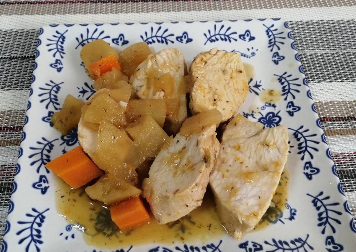 Solomillo de Pavo con salsa de manzana