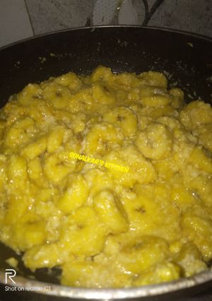 A picture of Banana Halwa.