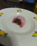 Mochi relleno de chocolate