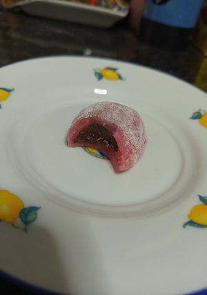 A picture of Chocolate-Filled Mochi.