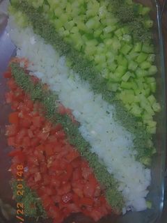 عکسی از دستور تزیین سالاد شیرازی