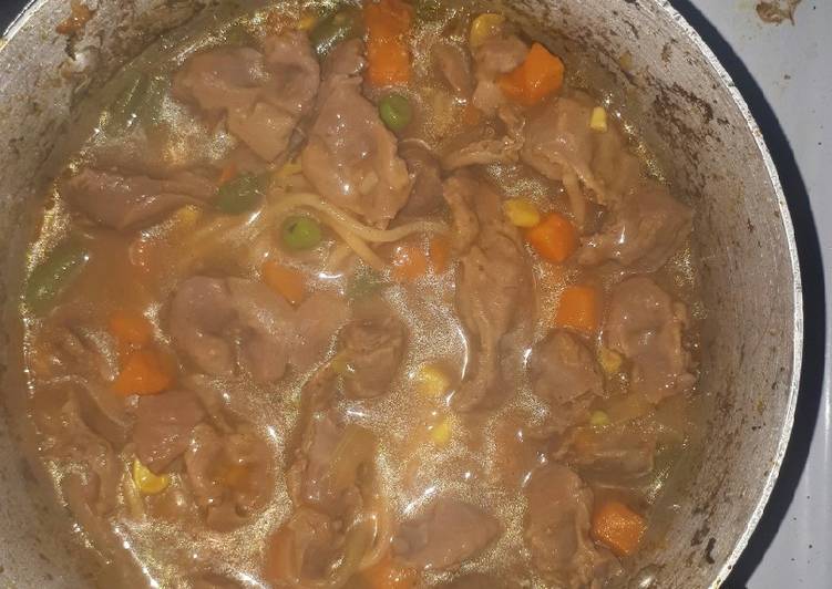 Chicken giblets stew