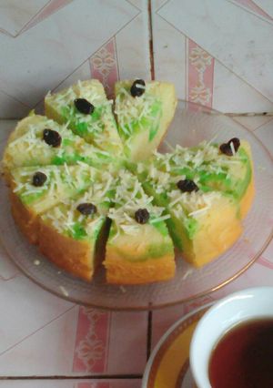 Foto resep Bolu Pandan Keju
