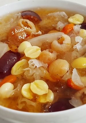 Foto resep PEACH GUM DESSERT minuman sehat kekinian