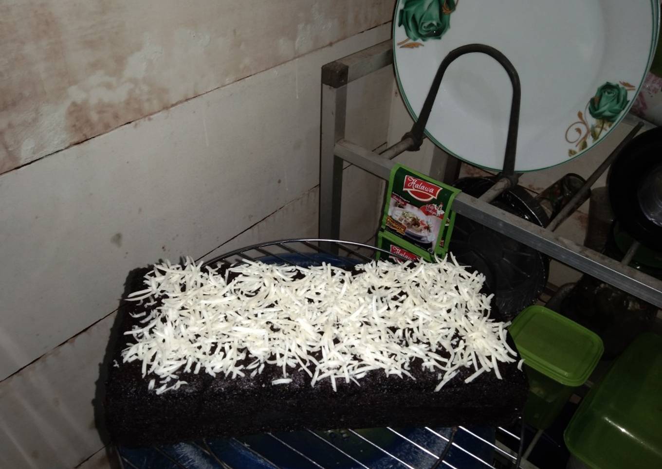 Brownies Kukus Tabur Keju