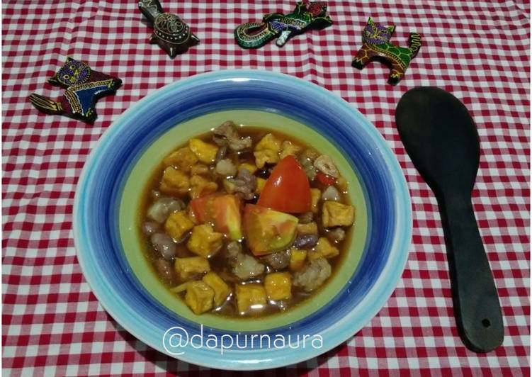 Asem-Asem Tetelan Tahu Pong & Kacang Merah #BikinRamadanBerkesan