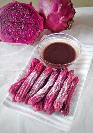 Foto resep Churros Buah Naga