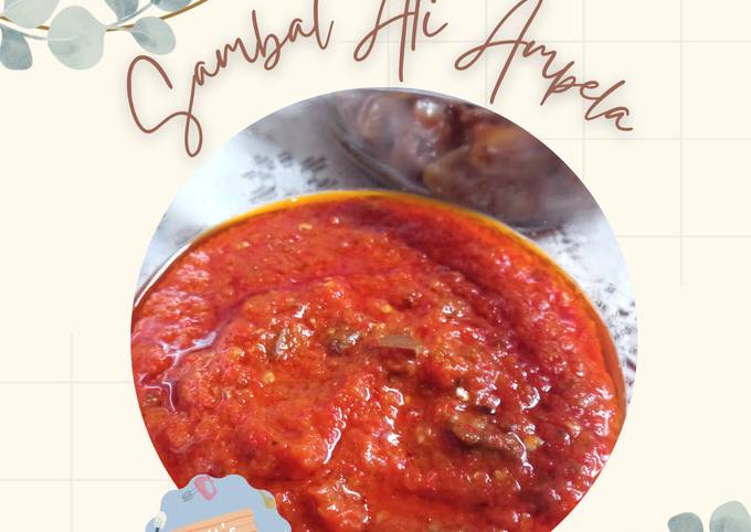 Cara Gampang Membuat Sambal Ati Ampela, Enak