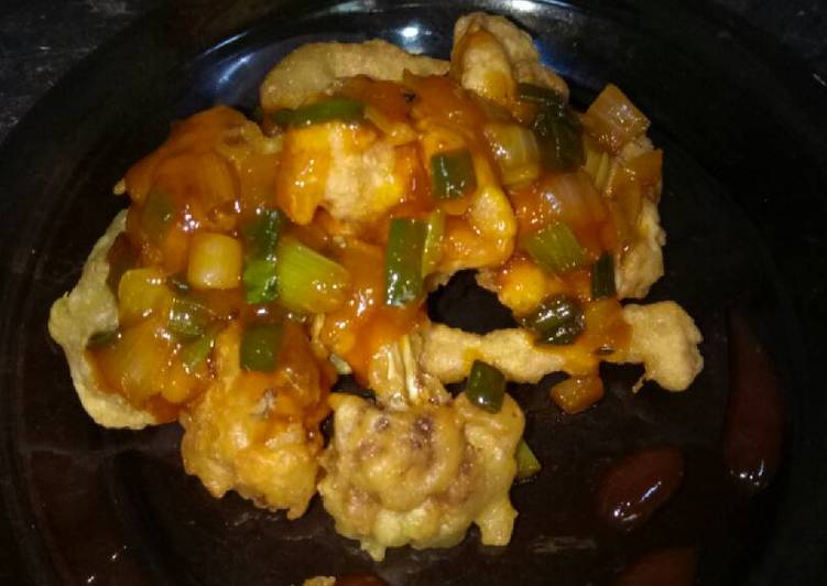 Jamur & Brokoli Krispy (Bumbu asam pedas manis)