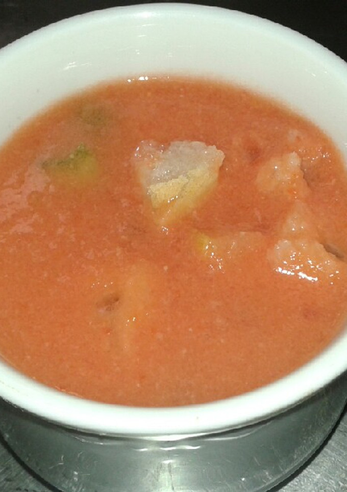 Una foto de Gazpacho de Sandía