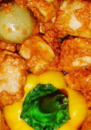 A picture of Shish Tawook.