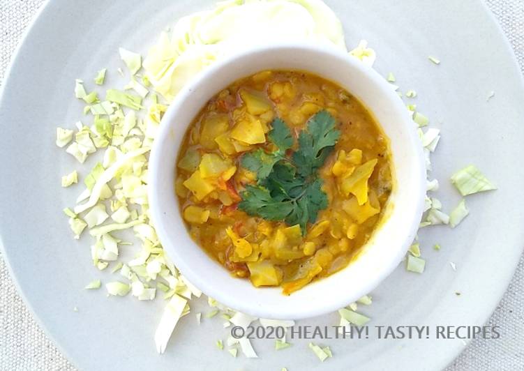 Cabbage and Lentil Stir Fry