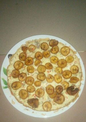 A picture of Plantain fritata.