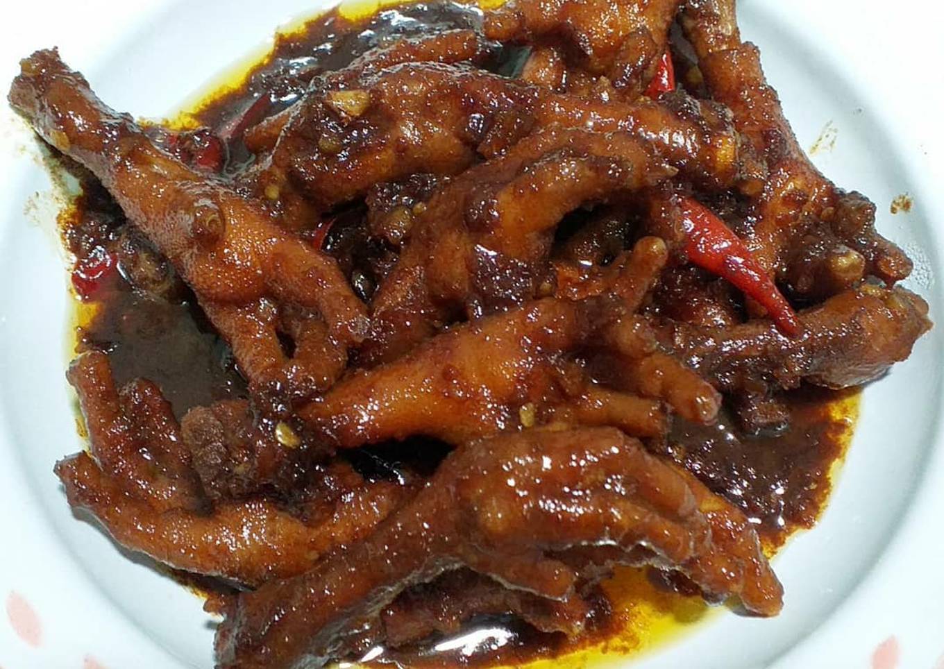 Resep Ceker ayam manis pedas yang Sempurna