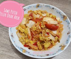 Resep Populer Sawi Putih Telur Orak Arik Paling Enak