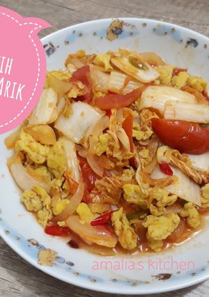 Foto resep Sawi Putih Telur Orak Arik
