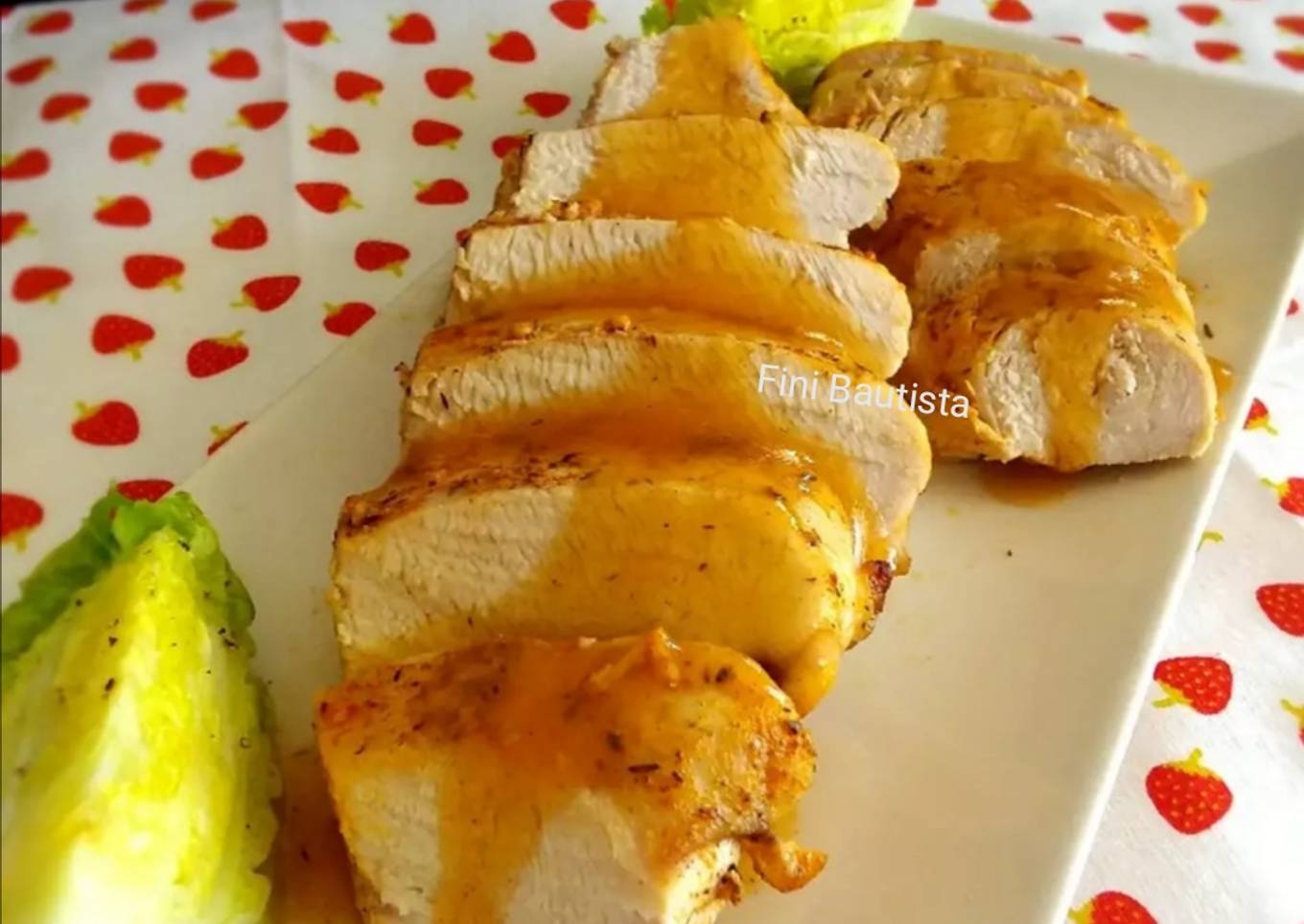Solomillo de pavo con salsa de pimentón