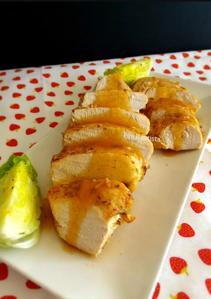 Una foto de Solomillo de pavo con salsa de pimentón
