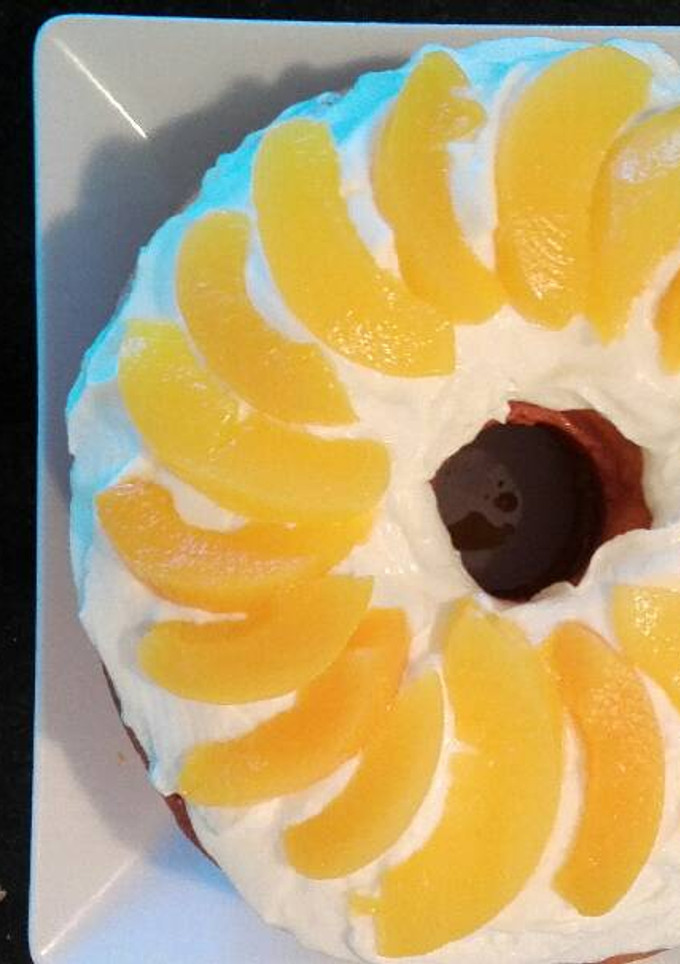 Una foto de Torta de duraznos