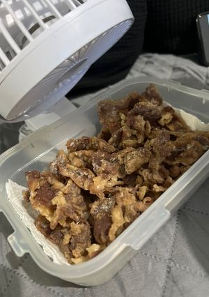Foto resep Keripik daging beef slice (kerupuk daging) bb booster cemilan anak