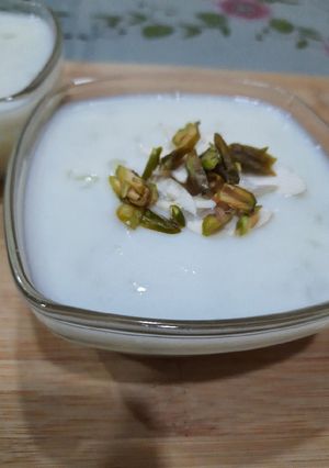 A picture of Sabudana kheer.