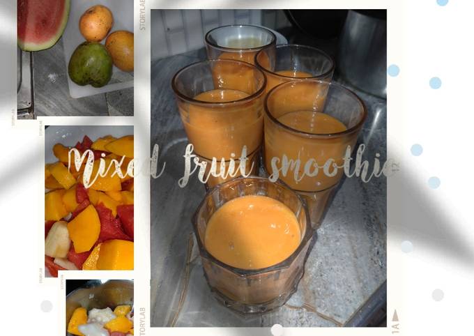 Recipe of Perfect Mixed fruit smoothie