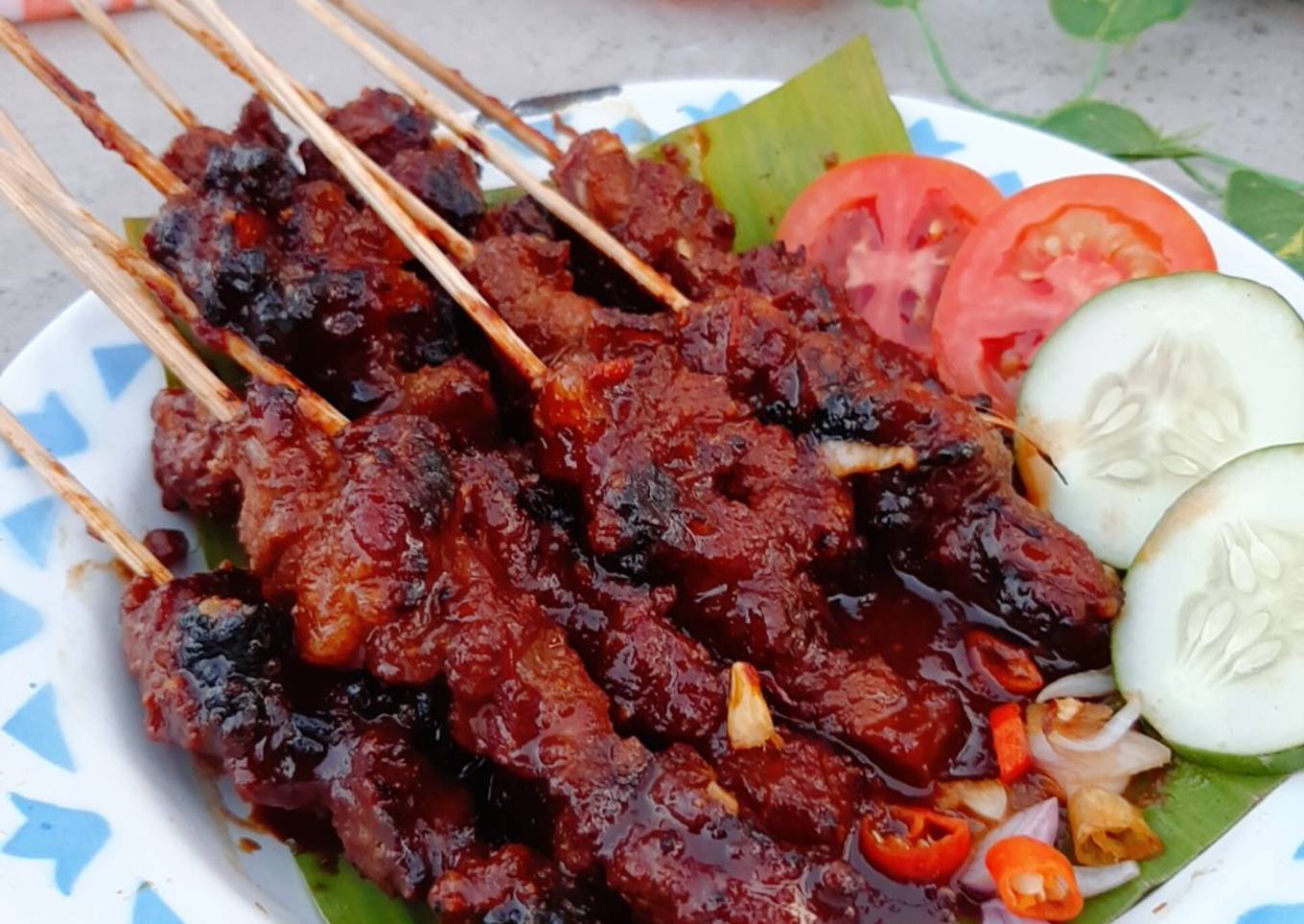 Sate kambing bumbu kacang
