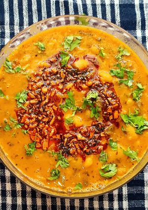 A picture of Double Tadka Butter Beans.