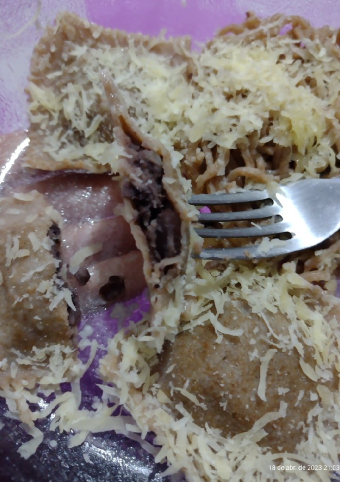 Una foto de Raviolones integrales de porotos negros. (Masa precocida, sin huevo)