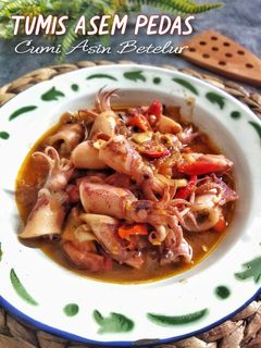 Foto resep Tumis Asem Pedas Cumi Asin Betelur