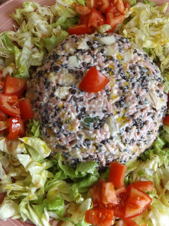 Foto principal de Ensalada de arroz pink y lentejas caviar