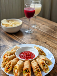 A picture of Paneer Spring Rolls.