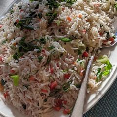 A picture of Egg fried rice.