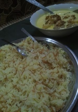 صورة لوصفة زهره بلبن مع ارز