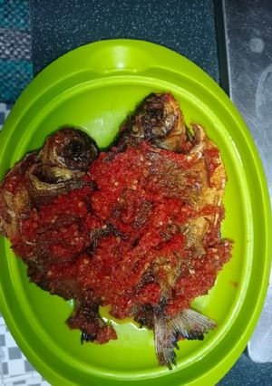Foto resep Ikan bawal goreng sambel
