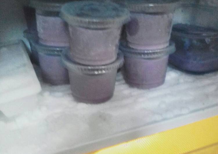 Langkah Mudah untuk Membuat Es krim ubi ungu(homemade) Anti Gagal