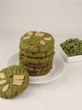 Almond green tea cookies