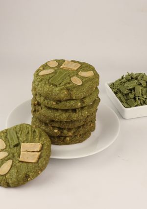 Foto resep Almond green tea cookies