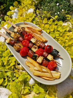 Cukkinis vegán saslik! recept fotója