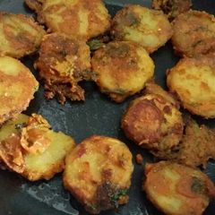 A picture of Sweet patato tawa fry.