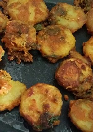 A picture of Sweet patato tawa fry.