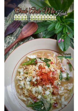 Foto resep Orak Arik Mie Kuah Daun Gingseng