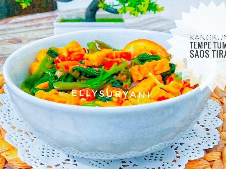 Bagaimana Menyiapkan Kangkung Tempe Tumis Saos Tiram Anti Gagal