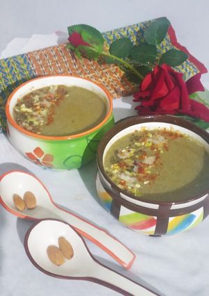 A picture of Almond Soup.