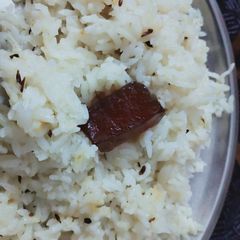 Jeera rice A picture of Jeera rice.
