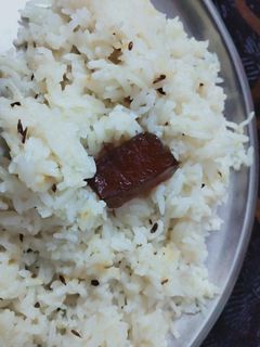 A picture of Jeera rice.