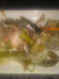 Chicken Thighs With Asparagus & Onions
